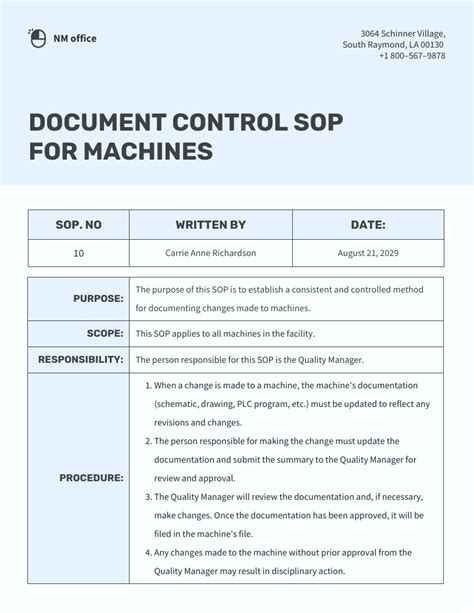 Document Control Use of TTA packs Standard Operating Procedure