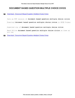 Document Question Multiple Civics Based Choice