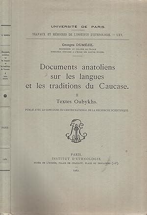 Documents anatoliens sur les langues et les traditions du caucase. - Study material for n4 engineering textbook and memos.