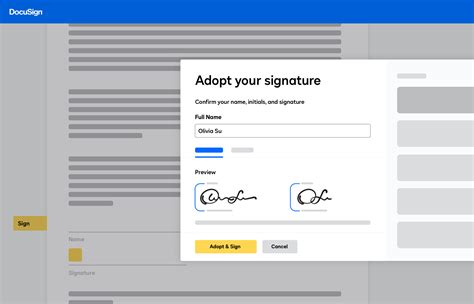 Docusign sign up. Here’s how to make an electronic signature and sign a document online: Step 1. Sign up for a free trial at DocuSign, and then log in. Step 2. Select New > Sign a Document, and then upload the electronic document. Step 3. 