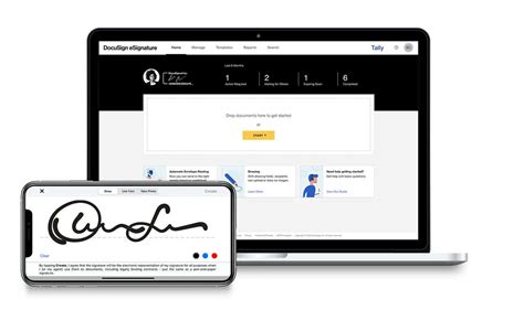 Docusign signature. DocuSign eSignature is the #1 way to send and sign documents electronically, with intuitive signing experiences across any device and enterprise-grade security and compliance. Try for free and see how you can save time, money and improve efficiency with eSignature. 
