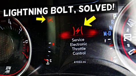 It is a 2014 dodge avenger and the red lightning bolt is flashing. I have tried the reset process with the gas pedal but when in the on position the warning lifht will not shut off to allow the reset process to work. Mechanic's Assistant: What happened right before the warning light came on? The car stuttered like it was going to stall..