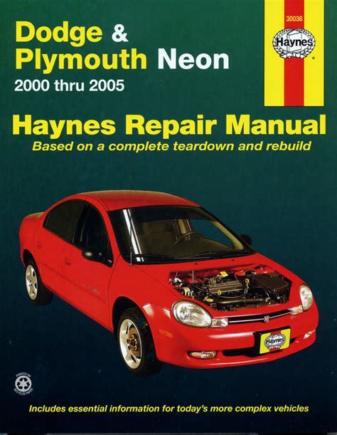 Dodge neon 2000 2003 haynes manuals. - Le secrétaire général des nations unies.