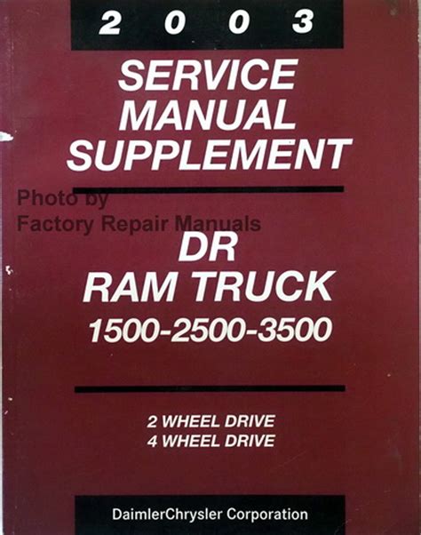 Dodge ram 03 2500 manual de reparación. - 1988 jeep cherokee xj service repair manual.