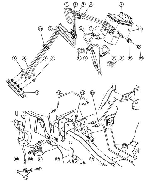 Diagram (1 of 1): Service Brakes Lines And Hoses,Brake,Front and