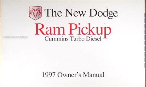 Dodge ram cummins turbo diesel owners manual. - The cissp prep guide gold edition.