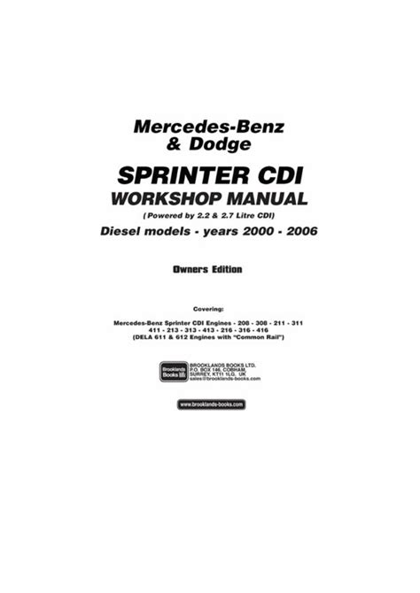 Dodge sprinter cdi digital workshop repair manual 2003 2005. - Über die entwickelung und den bau des säugethierzahns.