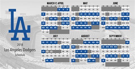 Dodger Game Schedule Printable Schedule Printable