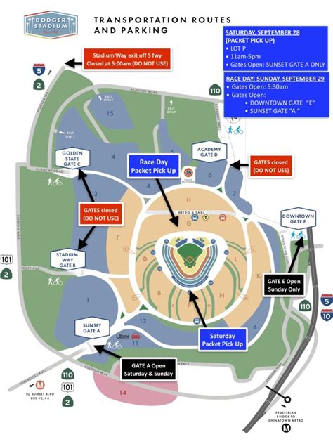 Find parking costs, opening hours and a parking map of Dodger Stadiu