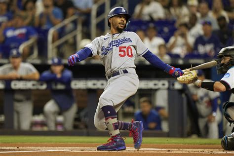 Dodgers All-Star Mookie Betts unlikely to play this weekend after fouling ball off foot