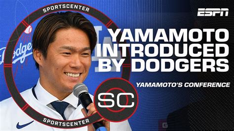Dodgers officially introduce Yoshinobu Yamamoto  