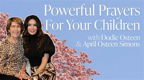 Listen as my mom, Dodie Osteen, reads healing scriptures, prays and shares her story of being healed of cancer. It will encourage your heart, bring hope to y.... 
