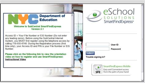 Doe nyc subcentral. Sign in page used by multiple NYC Department of Education websites for logging in. Sign In. Username or Email Password. Sign in. Password and Profile Management ... 