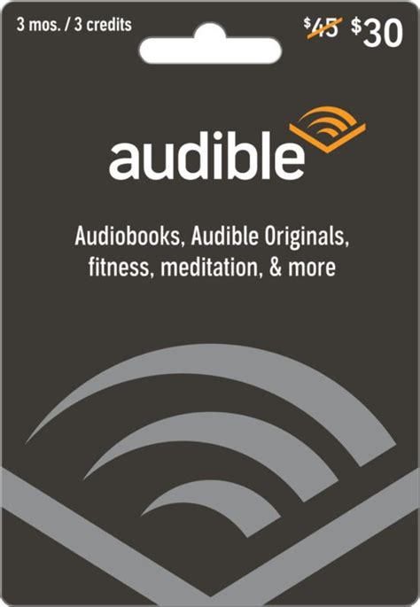 Does Audible Take Amazon Gift Cards