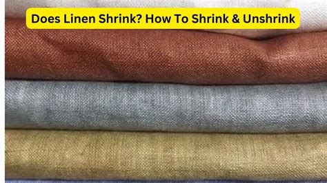 Does Linen Fabric Shrink When Washed or Dried?