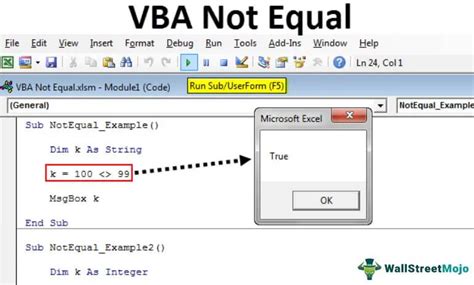 Does Not Equal Vba Code