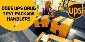 Does Ups Package Handler Drug Test