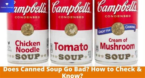 Does canned soup go bad. As a general rule of thumb, most canned foods (for example, canned tuna, soups, and vegetables) can be stored for two to five years, and high-acid foods (canned … 