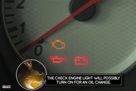 Does check engine light come on for oil change. In most cases the driver will have a a message or a light come up on their instrument cluster. Anything from green/yellow/red code color styles, to a percentage message like “30% Oil Life Remaining”. A study done by General Motors estimated that drivers who use any of the two systems above have in average, 2-3 times fewer oil … 