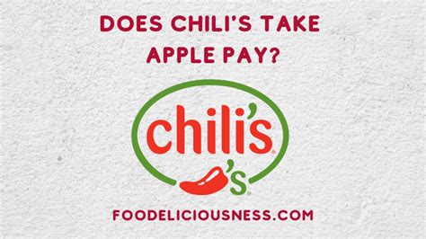 Does chili's take apple pay. Things To Know About Does chili's take apple pay. 