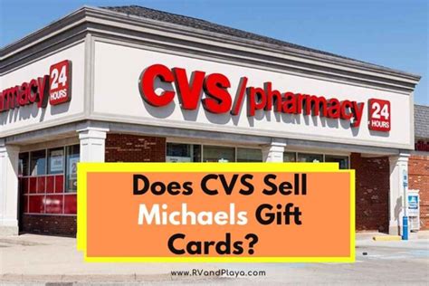 Does cvs sell michaels gift cards. Updated: 10/7/2023. Wiki User. ∙ 9y ago. Best Answer. CVS is a pharmacy chain in the US. Yes, CVS does sell Dicks Sporting Goods gift cards. Walgreens also sells these gift cards. Wiki User. 