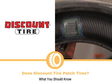 Does discount tire patch tires. 