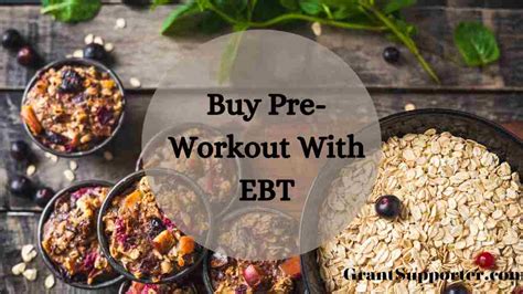 Can I Get Pre Workout With EBT? Pre workout supplemen