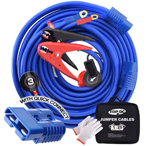  TOPDC Heavy Duty Automotive Booster Jumper Cables，1 Gauge 30 Feet Jumper Cables with UL-Listed Clamps, High Peak Jumper Cables Kit for Car, SUV and Trucks with Carry Bag (TD-S02P0130) 721. 300+ bought in past month. $7795. . 