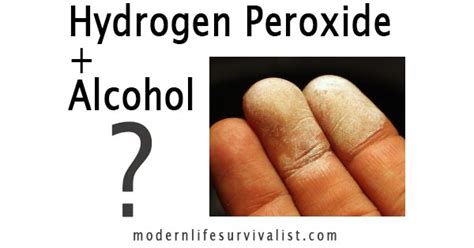 Does hydrogen peroxide have alcohol. Hydrogen peroxide is a mild antiseptic used on the skin to prevent infection of minor cuts, scrapes, and burns. It may also be used as a mouth rinse to help remove mucus or to relieve minor mouth ... 