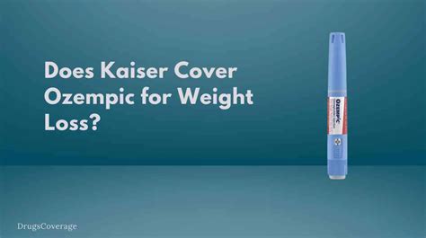 Does kaiser cover weight loss drugs. Even though obesity is associated with a number of health risks, insurance companies often don’t cover the cost of weight loss medications, which can exceed $1,000 for a month’s supply. “The ... 