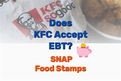 Does kfc accept ebt near me. Jan 10, 2023 · This program is still under development and is relatively new. It is currently limited to certain zip codes in Chicago. As of January 3, 2023, there are 5 restaurants that accept EBT in Illinois including: BJ’s Market and Bakery. Doughboy’s Chicago. Firehouse Bakery and Grill. 