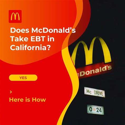 McDonald's: The Golden Arches accept EBT at a limited number of locations in California, so be sure to check before you go. Wendy's: Another limited EBT option, some Wendy's locations in .... 
