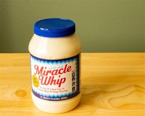 GMO Ingredients - The actual ingredients in Kraft Miracle Whip are: water, soybean oil, water, high fructose corn syrup , vinegar , modified cornstarch , eggs, salt, natural flavor, mustard flour, potassium sorbate as a preservative, paprika, spice, dried garlic. All items in bold are likely genetically engineered, or produced with GE ...