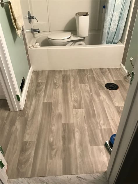 Vinyl flooring is water resistant and some brands offer completely waterproof vinyl flooring. It's perfect for areas prone to spills, moisture and wetness, like bathrooms, kitchens, laundry rooms and basements. Vinyl is durable enough for the those high-traffic areas of the home and resists scuffs and stains.. 