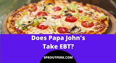 Yes. Because our ingredients are fresh and you get to bake at home, Papa Murphy's accepts SNAP EBT payments. Place your pickup order online and select the EBT/SNAP payment method during checkout. Then bring your EBT card and another payment method for any remaining balance to pay in-store. EBT/SNAP payments must be processed in-store.. 