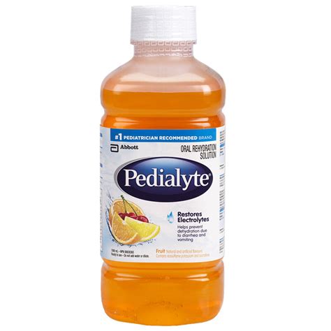 Use Pedialyte (electrolyte powder packets) as ... 