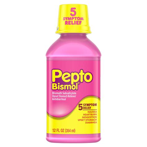 Pepto-Bismol, which is an antidiarrheal medication that's commo