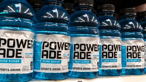 Ingredient Analysis. The ingredients in the Fruit Punch flavor of Powerade Zero are shown above. Sodium and potassium are the only ingredients listed on the Nutrition Facts label, at respective doses of 250 milligrams (mg) and 80 mg per serving. Electrolyte-enhanced drinks can optimize athletic performance according to a medical review ...