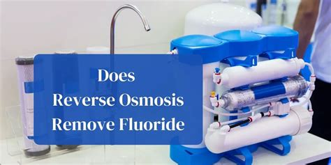 Does reverse osmosis remove fluoride. Things To Know About Does reverse osmosis remove fluoride. 