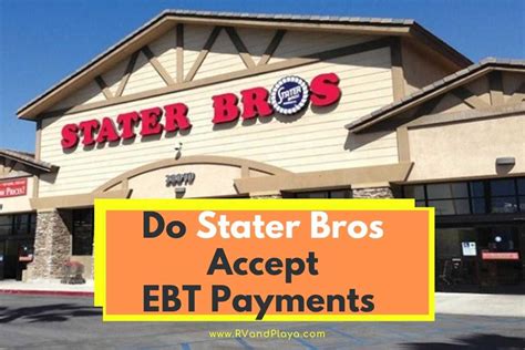 The answer is YES; Stater Bros do accept the EBT cards for use in any of their 171 stores and through their online grocery shopping sites as well. You can use this card to purchase all government-approved items and have them delivered to your home, pick them up curbside, or shop for them yourself. If you are a resident of California and receive ... . 