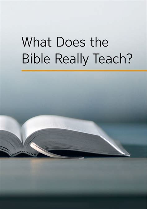 Does the Bible Really Teach A