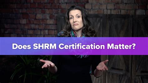 Does the SHRM Certification Still Matter? - YouTube