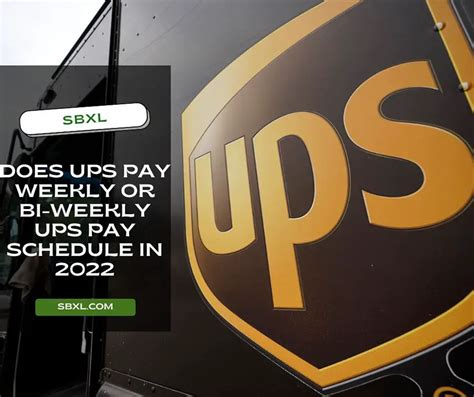 Does ups pay every week. Things To Know About Does ups pay every week. 