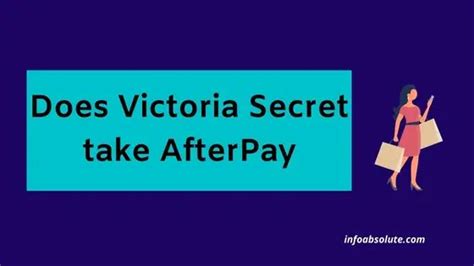 Does victoria secret take afterpay. Although Walmart doesn’t take Afterpay, its still important to understand how it works; especially if you plan to use it at another retailer. 4 Installments. Afterpay is a popular payment option that allows customers to split their purchase into four equal installments paid every 2 weeks. When using Afterpay, customers do not need to pay … 