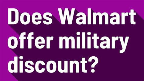 Does walmart offer military discount. Walmart may not offer a military discount at this time. Check back often for updates as stores may change their policies at any time. For more military discounts, visit Military.com's discount ... 