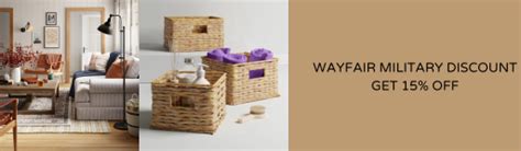 Does wayfair give military discount. Apt2B is a brand like Wayfair that does offer military discounts. View details Living Spaces Furniture ( livingspaces.com ) is a brand like Wayfair that does offer military discounts. 