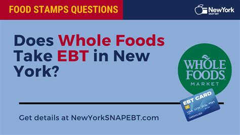 Does wholefoods take ebt. Wholefoods is a great store because it offers high-quality, natural, and organic products. They have an extensive selection of fresh produce, meats, dairy products, and pantry item... 
