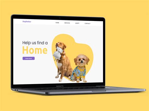 Dog Adoption Website UI Behance