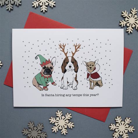 Dog Christmas Card Template