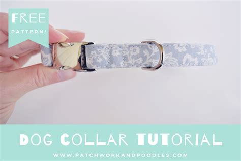 Dog Collar in 4 Sizes A Tutorial Patchwork and Poodles